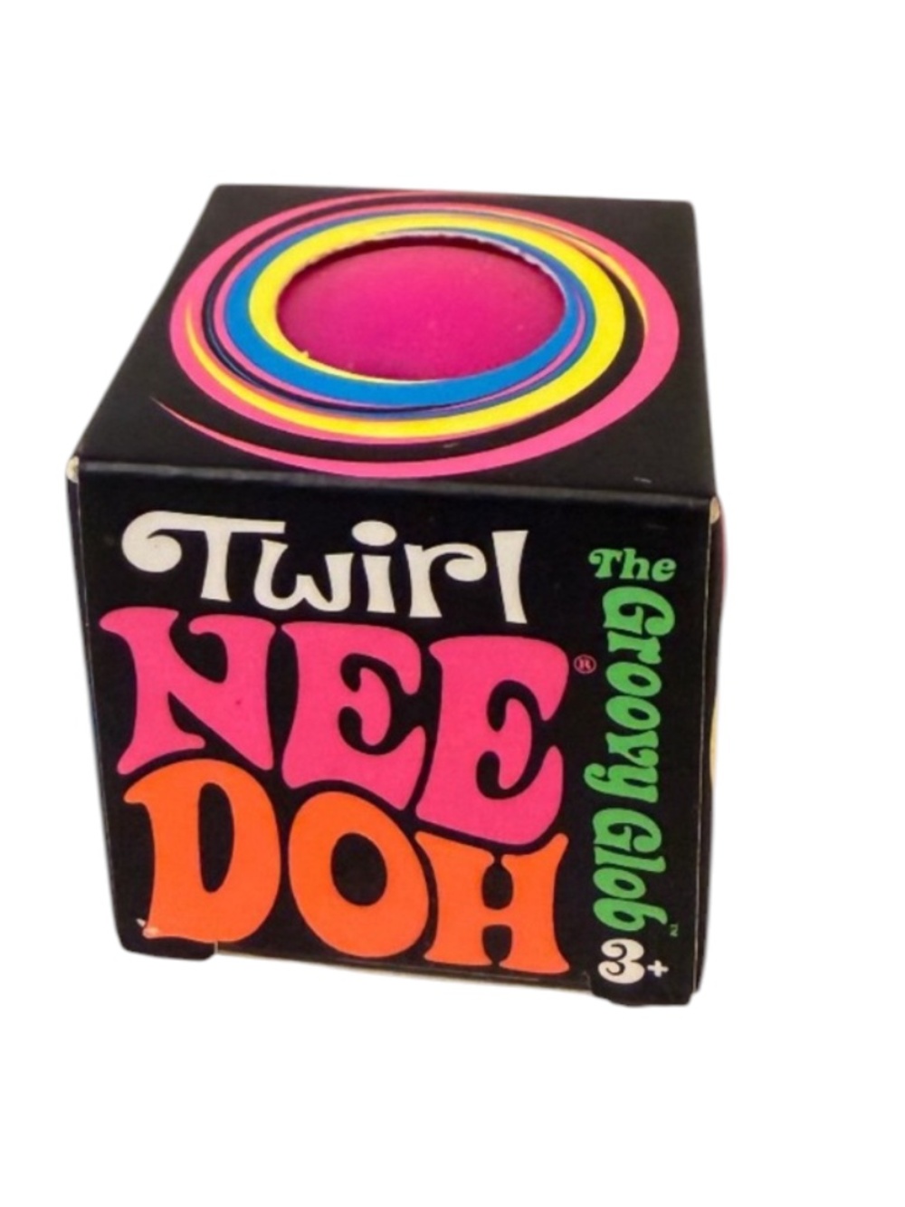 Needoh PINK GROOVY GLOB TWIRL MINI Schylling Viral Stress Toy - NIB